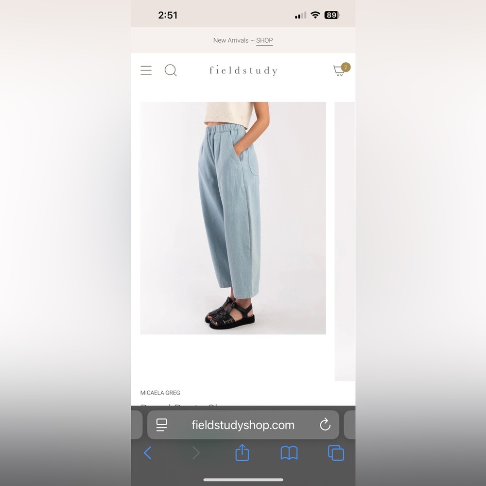 Micaela Greg Barrel Pants